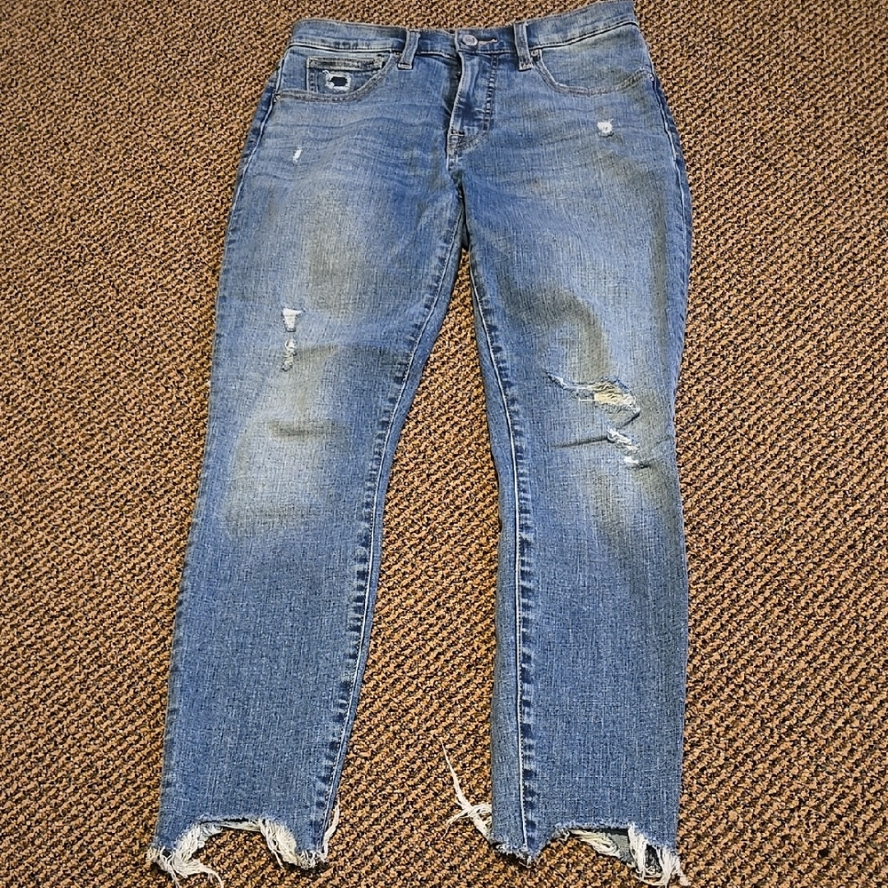Lucky brand Distressed mid rise skinny ava denim Jeans